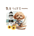 夏だよ！トイプードルの夏スタンプ（個別スタンプ：19）