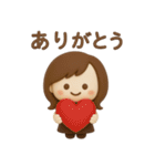 3Dゆるふわボブガール◎あいさつ #1（個別スタンプ：18）