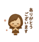 3Dゆるふわボブガール◎あいさつ #1（個別スタンプ：19）