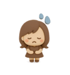 3Dゆるふわボブガール◎あいさつ #1（個別スタンプ：30）