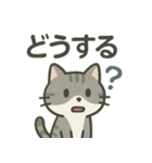 猫文字スタンプ vol.1（個別スタンプ：15）