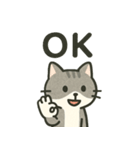 猫文字スタンプ vol.1（個別スタンプ：20）