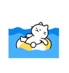 動く❤️夏あるある ねこスタンプ（個別スタンプ：1）