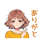 すべてがめんどくさい女子（個別スタンプ：3）