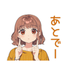 すべてがめんどくさい女子（個別スタンプ：6）