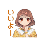 すべてがめんどくさい女子（個別スタンプ：34）