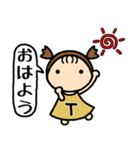 イニシャルT 女の子（個別スタンプ：1）