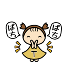 イニシャルT 女の子（個別スタンプ：24）