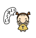 イニシャルT 女の子（個別スタンプ：32）