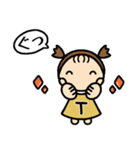 イニシャルT 女の子（個別スタンプ：33）