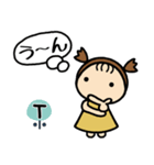 イニシャルT 女の子（個別スタンプ：37）