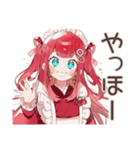 チョコミントアイス好きの女の子♡（個別スタンプ：3）