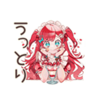 チョコミントアイス好きの女の子♡（個別スタンプ：22）