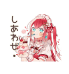 チョコミントアイス好きの女の子♡（個別スタンプ：37）