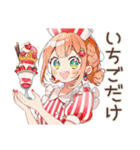 ときめく★ストロベリーアイス好きの女の子（個別スタンプ：5）