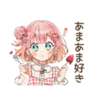 ときめく★ストロベリーアイス好きの女の子（個別スタンプ：6）