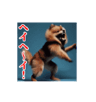激しく動く！ポメラニアン！（個別スタンプ：3）