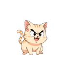 【怒る猫 2】（個別スタンプ：7）