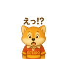 ラグビー大好き柴犬コタロウのスタンプ（個別スタンプ：5）