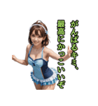 仮装女子_水着アイドル（励まし編）（個別スタンプ：2）