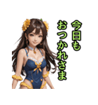 仮装女子_水着アイドル（励まし編）（個別スタンプ：6）