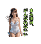 仮装女子_水着アイドル（励まし編）（個別スタンプ：13）