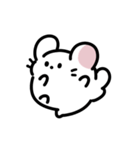 白黒チンチラの組み合わせ 動くスタンプ（個別スタンプ：17）