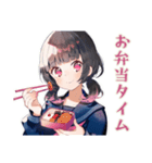 制服の女の子の日常♡（個別スタンプ：5）
