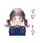 制服の女の子の日常♡（個別スタンプ：21）