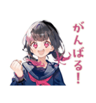制服の女の子の日常♡（個別スタンプ：24）