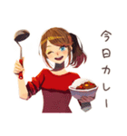 やさしい妻のごはん連絡♡（個別スタンプ：6）