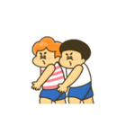 動く！兄弟の夏休み2（個別スタンプ：1）
