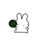 ポップなフリして夏を乗り切るうさたろう（個別スタンプ：35）