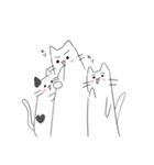 ねこさんと(たまに)愉快な仲間（個別スタンプ：4）