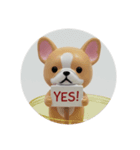 フレンチブルドッグカプセルトイ（個別スタンプ：2）