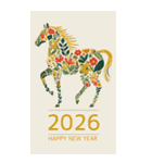 2026/令和8年/午年/馬年/あけおめ/年賀状（個別スタンプ：11）