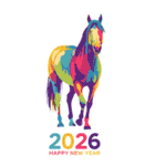2026/令和8年/午年/馬年/あけおめ/年賀状（個別スタンプ：13）