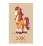 2026/令和8年/午年/馬年/あけおめ/年賀状（個別スタンプ：22）