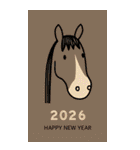 2026/令和8年/午年/馬年/あけおめ/年賀状（個別スタンプ：25）