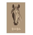 2026/令和8年/午年/馬年/あけおめ/年賀状（個別スタンプ：27）