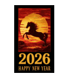 2026/令和8年/午年/馬年/あけおめ/年賀状（個別スタンプ：29）