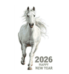2026/令和8年/午年/馬年/あけおめ/年賀状（個別スタンプ：32）