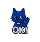 ロイヤルブルーキャット店長（個別スタンプ：9）