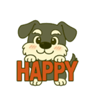 シュナウザーの日常◼︎message ver.（個別スタンプ：1）
