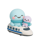 タコくんとぬいぐるみ お出かけ編（個別スタンプ：1）