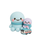 タコくんとぬいぐるみ お出かけ編（個別スタンプ：5）