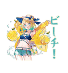 使いやすい女の子★夏編（個別スタンプ：10）