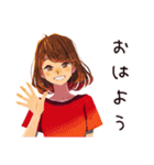 やさしい妻の夏♡ほんわか日常（個別スタンプ：2）