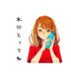 やさしい妻の夏♡ほんわか日常（個別スタンプ：8）