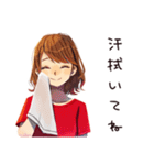 やさしい妻の夏♡ほんわか日常（個別スタンプ：19）